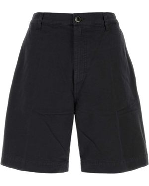 Nine:inthe:morning Midnight Cotton Otto Bermuda Shorts - Blue