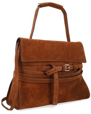 Moschino Tie Me Bag Leather Shoulder - Brown