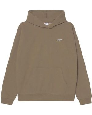 Obey Bold Star Extra Heavy Hood Fleece - Natural
