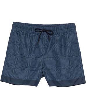 Gucci Printed Swim Shorts - Blue