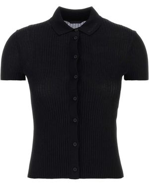Balenciaga Viscose Blend Cardigan - Black