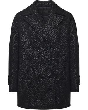Pinko Josefa Jacquard Coat - Blue
