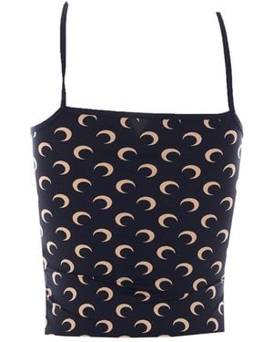 Marine Serre Top Polyamide - Black