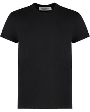 Golden Goose Cotton Crew-Neck T-Shirt T-Shirts - Black