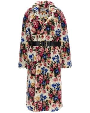 Loewe Jacquard Floral Bouquet Coat - Multicolour