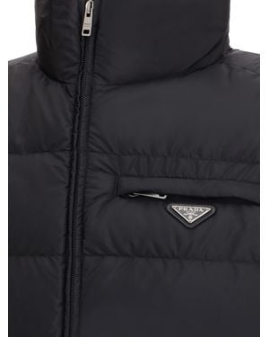 Prada Re-Nylon Down Vest Jackets - Black