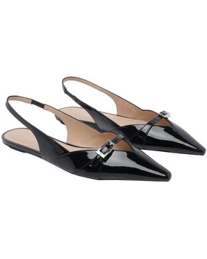 Stuart Weitzman Flat Shoes Patent Leather/Leather Sole - Blue