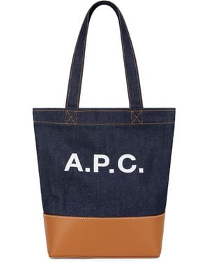 A.P.C. Tote Bag Cotton - Blue