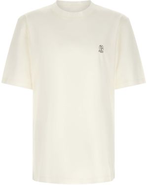 Brunello Cucinelli Cotton T-Shirt - White