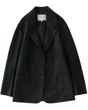 Studio Nicholson Mazar Flint-Colored Wool Twill Relaxed-Fit Single-Breasted Blazer - Black