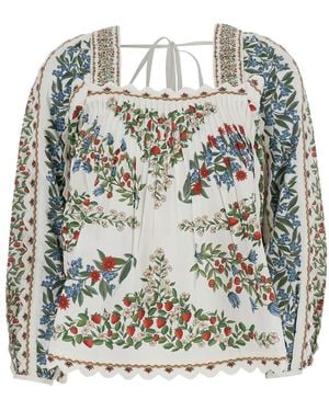 FARM Rio Shirt Fruit Beauty Scarf With Long Sleeves - Gray