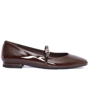 Sergio Levantesi Ambra56 Vernice Dark Shoes Flat - Brown