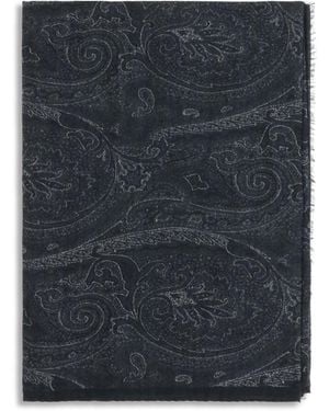Etro Paisley Scarf - Blue