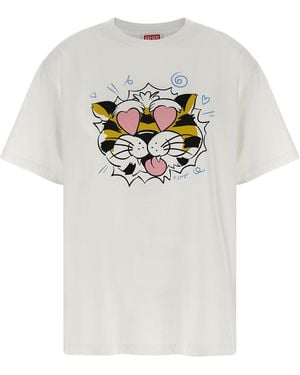 KENZO Wild Tiger T-Shirt Cotton - Gray