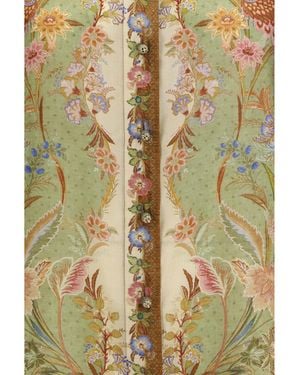 Zimmermann Shirt Indra Khaki Floral Silk Scarf - Green