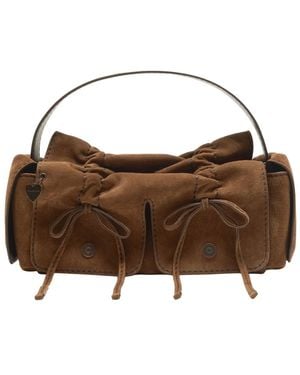Acne Studios Multipocket Leather Shoulder Bag Calf - Brown