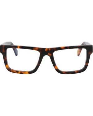 Off-White c/o Virgil Abloh Havana Acetate Glasses - Brown