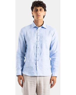 Sease Sky- Linen Shirt - Blue
