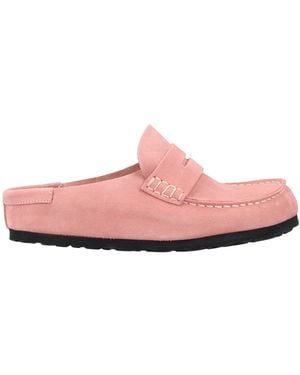 Birkenstock Moccasin Naples Wrapped Slippers - Pink