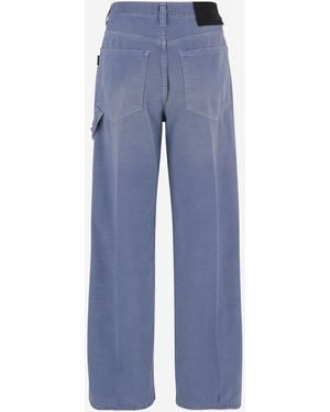 Haikure Jeans Wide-Leg Cotton - Blue