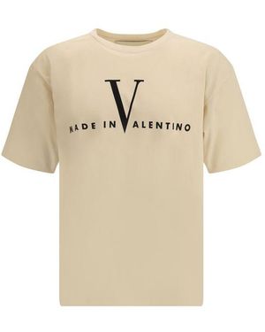 Valentino Beige Cotton T - Natural