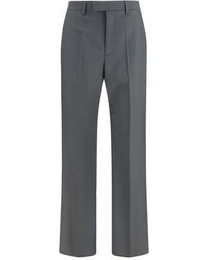 Valentino Wool Oves Aries Dress Trousers - Grey