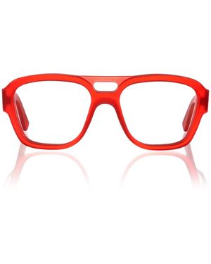 KIRK&KIRK Bert C16 Matte Vamp Acrylic Occhiali Vista - Red