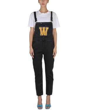 Washington DEE-CEE U.S.A. Washington Dee Cee Logo-Embellished Jumpsuit - Black
