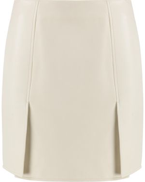 Tod's Mini Skirt Ovine Leather - Natural