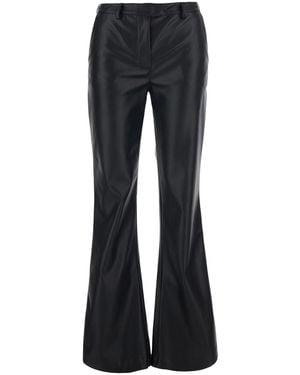 Le Plain Eco-Leather Trousers Trousers - Black