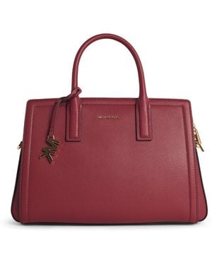 MICHAEL Michael Kors Medium Laila Mulberry Leather Handbag - Red