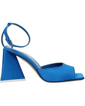 The Attico Blue Satin Sandal