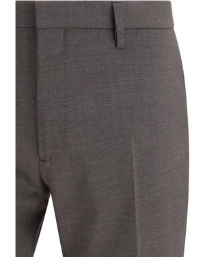 DSquared² Suit Single-Breasted Wool-Blend Wool (Fleece) Suits - Gray