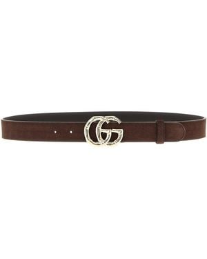 Gucci Marmont Belt - White