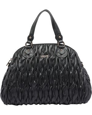 Liu Jo Medium Logo Handbag - Black