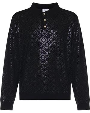 CASABLANCA T-Shirts And Polos Merino Wool - Blue