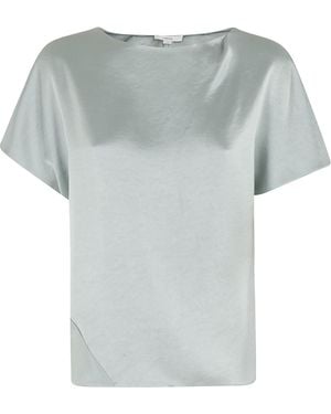 Vince Draped Dolman Slv Blouse Poliestere Tops - Gray