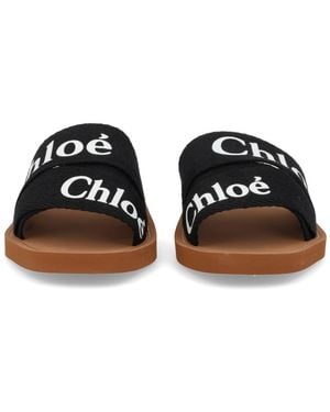 Chloé Sandals Woody Ethylene Vinyl Acetate - Black