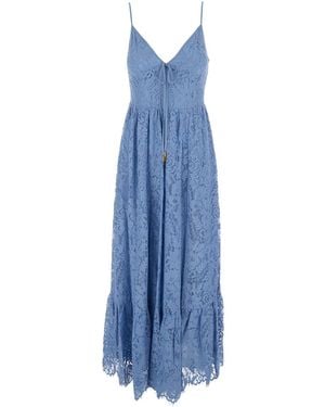 MICHAEL Michael Kors Long Dress Cotton-Blend Nylon - Blue