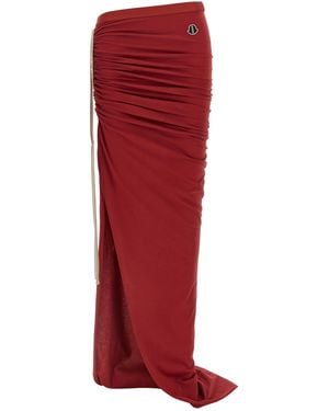 Rick Owens Cotton Mini Skirt - Red