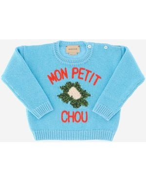 Gucci Cauliflower Wool Jumper - Blue