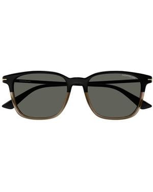 Montblanc Sunglasses Square Full Rim, Frame And Lens Mb0338S003 - Black