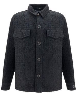 Balmain Cotton Full-Length Jacket Clothing - Blue