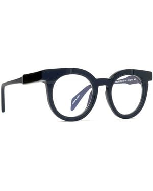 Siens Black Acetate Eyeglasses - Blue