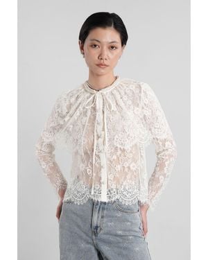 Self-Portrait Topwear - White