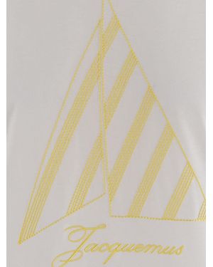 Jacquemus Cotton T-Shirt With Logo T-Shirts & Jerseys - White