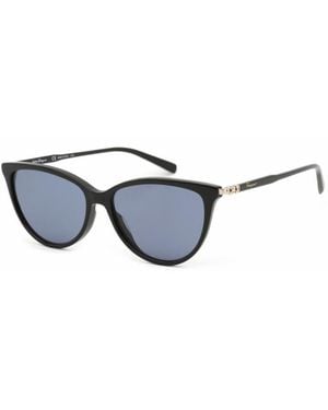 Ferragamo Salvatore Sunglasses Cat Eye Full Rim, Frame And Lens Sf2870S001 - Blue