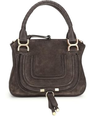 Chloé Small Suede Shoulder Bag - Black