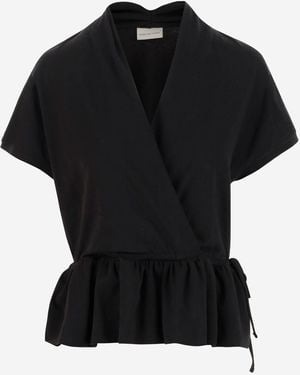 Dries Van Noten Cotton Top - Black