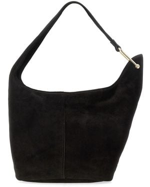 Michael Kors Leather Hobo Bag - Black